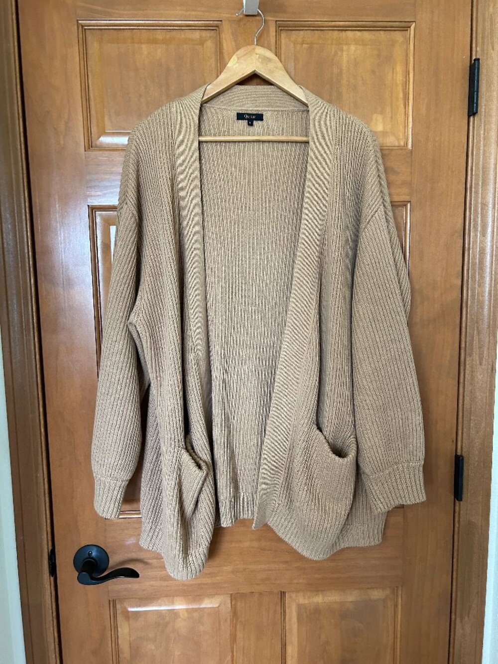 Quince 100% Cotton - Oversized Cardigan -  Camel - L